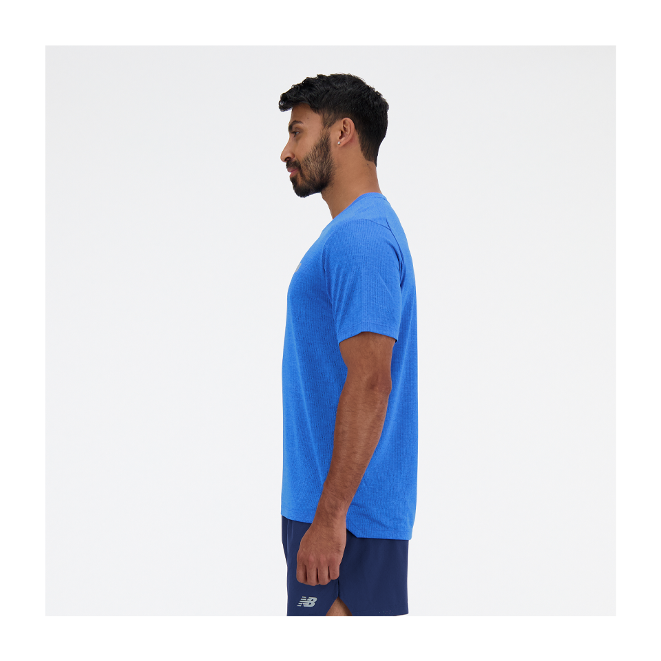 New Balance Men's Athletics T-Shirt Blue Oasis - Play Stores Inc