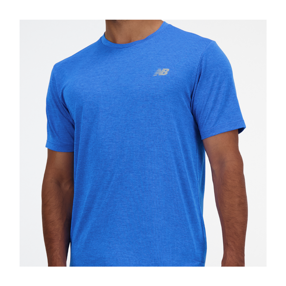 New Balance Men's Athletics T-Shirt Blue Oasis - Play Stores Inc