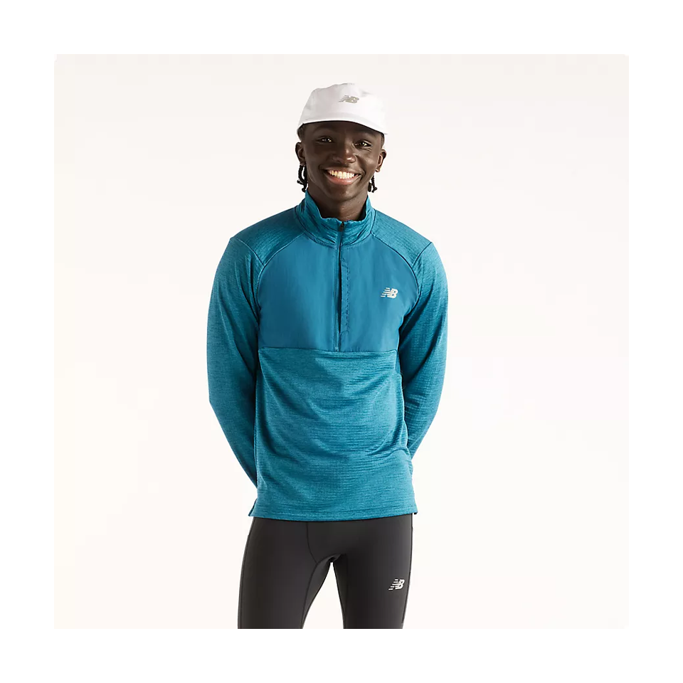 New Balance Men's RC Essential Heat Grid 1/2 Zip Streamsong