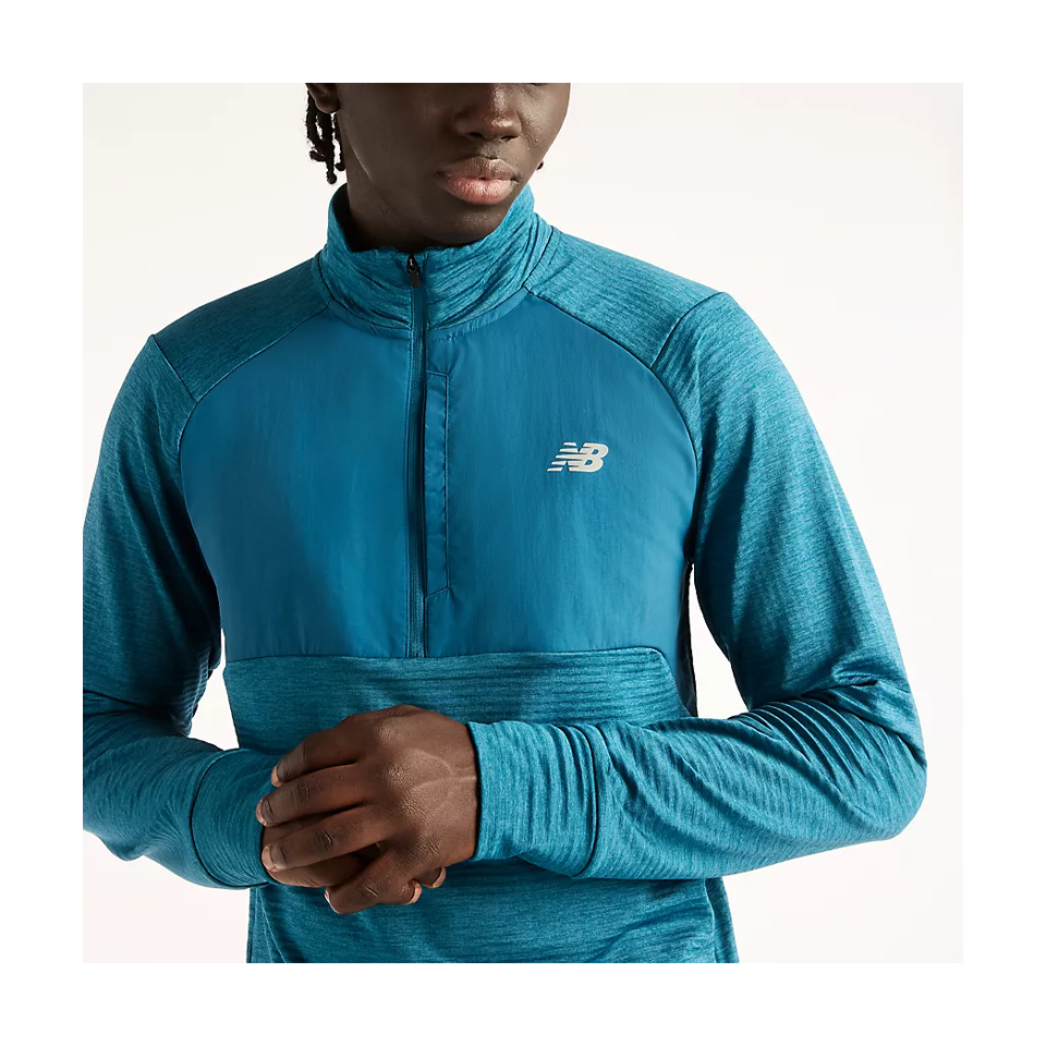 New Balance Men's RC Essential Heat Grid 1/2 Zip Streamsong