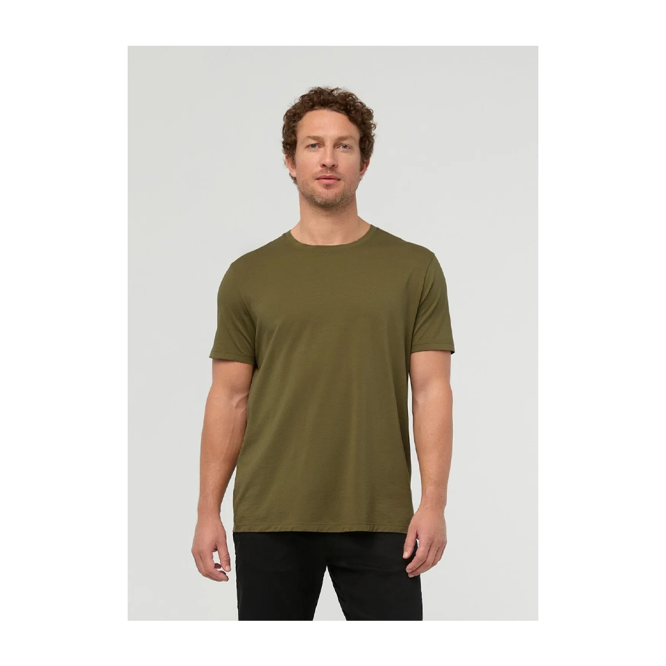 DUER Men's PurePima Only Tee Olive Main image
