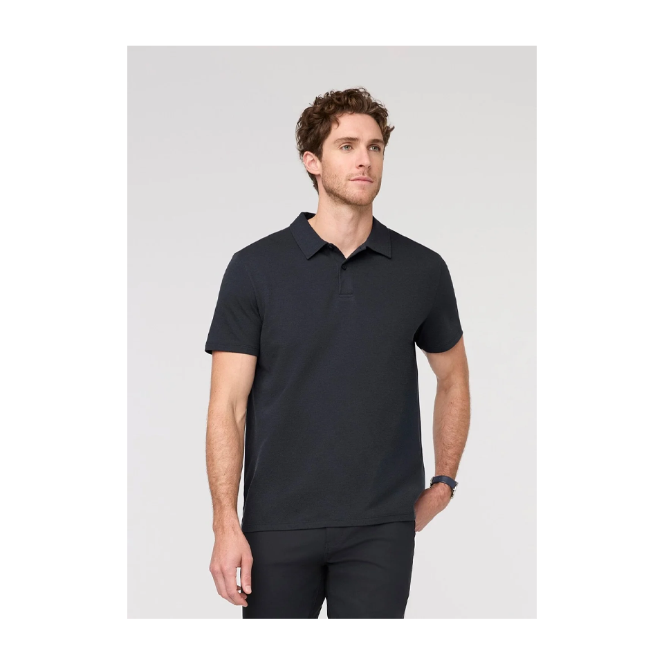 DUER Men's Air Flow Pique Polo Navy Main image