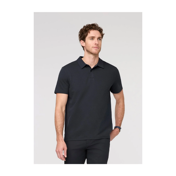 DUER Men's Air Flow Pique Polo Navy