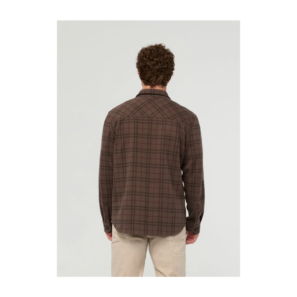 DUER Men's Performance Flannel Overshirt Stout Plaid
