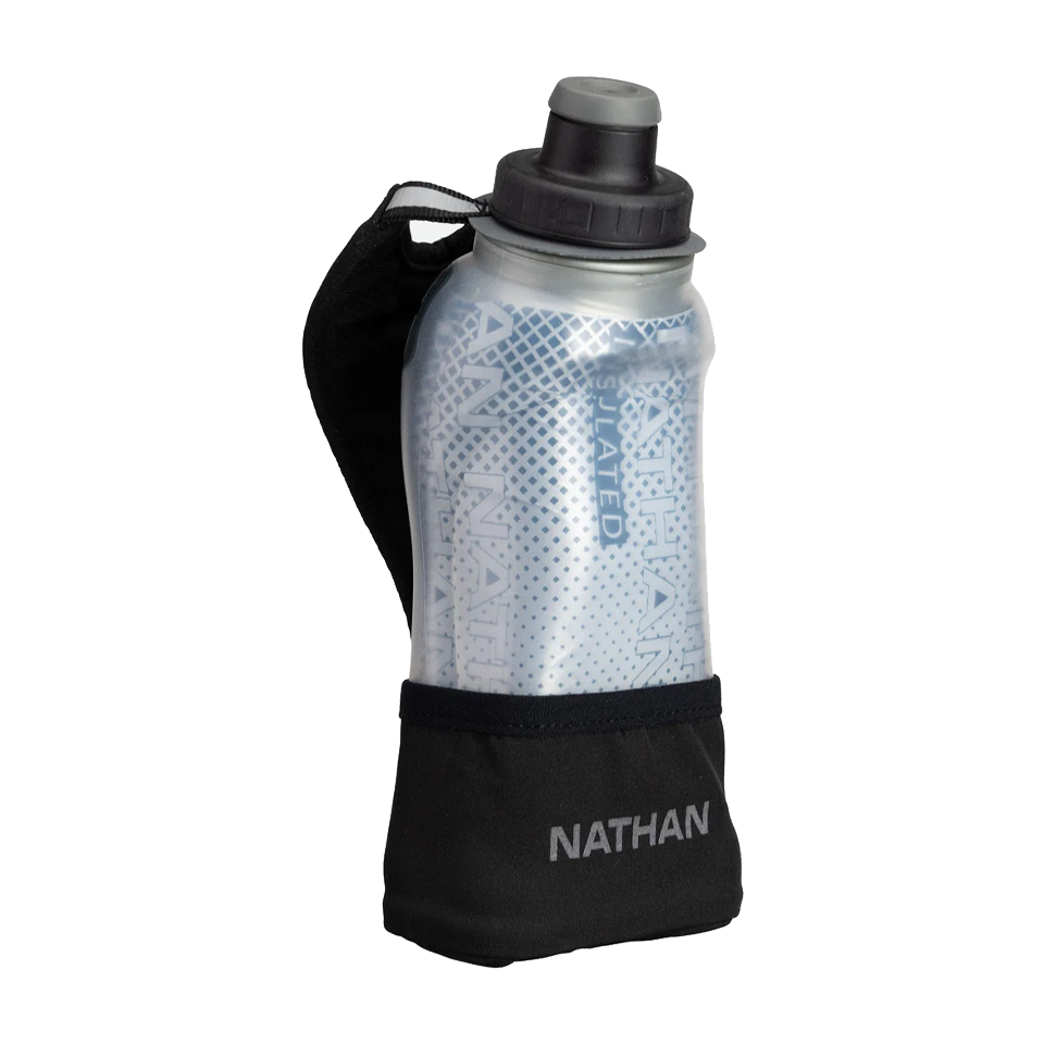 Nathan QuickSqueeze Lite Insulated Handheld 12oz Black/Marine Blue