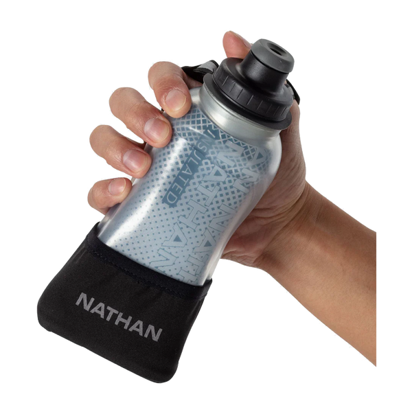 Nathan QuickSqueeze Lite Insulated Handheld 12oz Black/Marine Blue