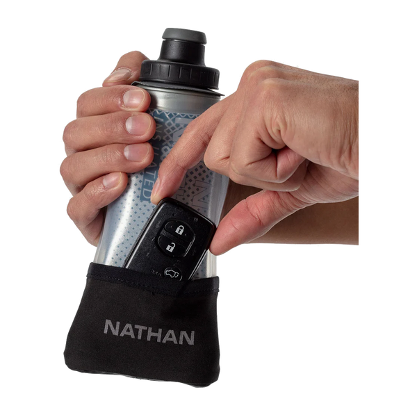 Nathan QuickSqueeze Lite Insulated Handheld 12oz Black/Marine Blue