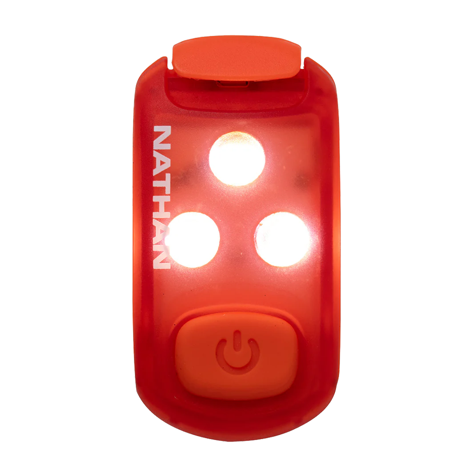 Nathan StrobeLight 2.0 Safety LED Light Clip Ribbon Red