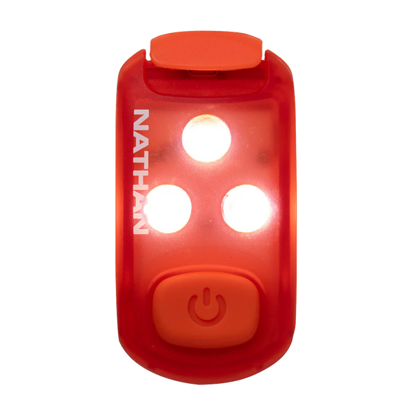 Nathan StrobeLight 2.0 Safety LED Light Clip Ribbon Red
