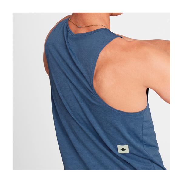 SAYSKY Men's Logo Combat Pro Singlet Blue