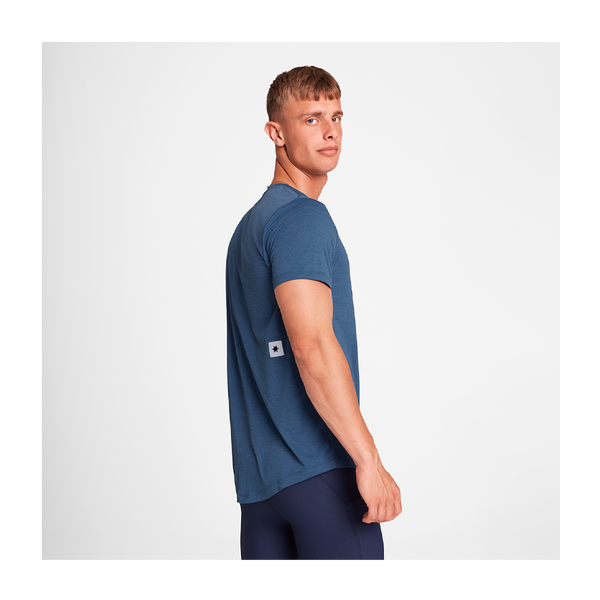 SAYSKY Men's Logo Combat Pro T-Shirt Blue