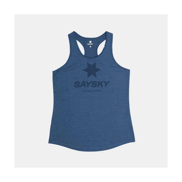 SAYSKY Women's Logo Combat Pro Singlet Blue