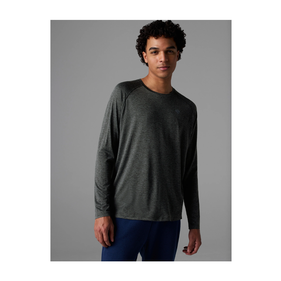 rabbit Men's EZ Tee LS Black Charcoal Secondary image