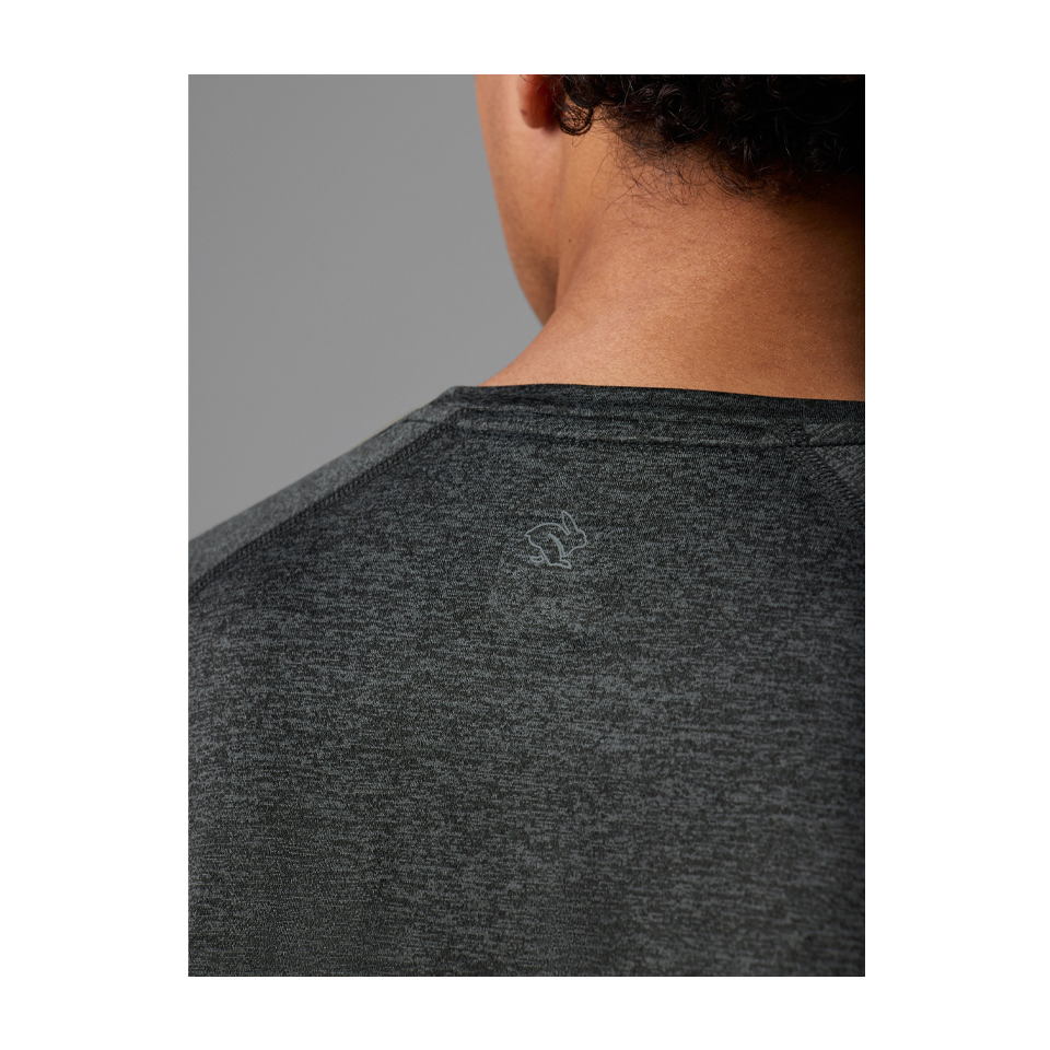 rabbit Men's EZ Tee LS Black Charcoal