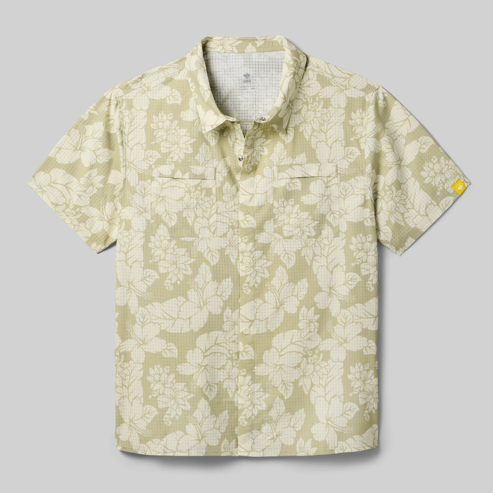 rabbit Men's High Country Relaxed SS Mohave Hibiscus