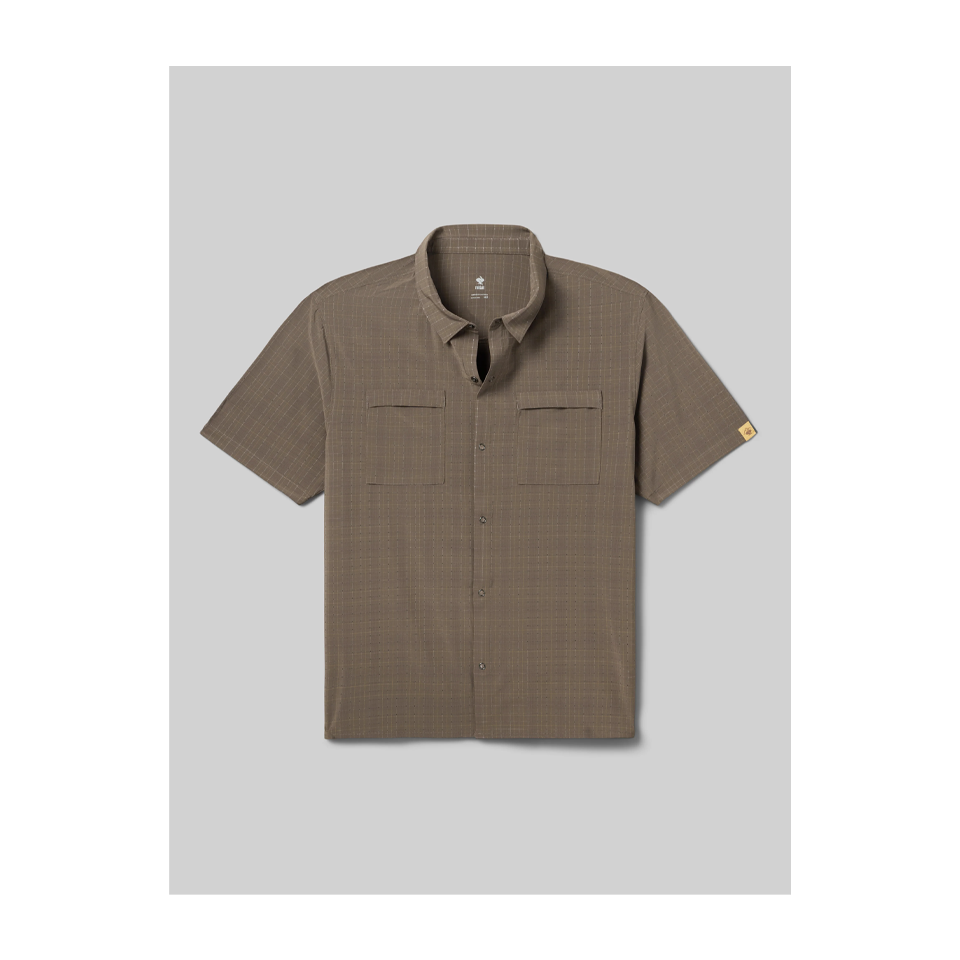 rabbit Men's High Country Relaxed SS Portabella Plaid