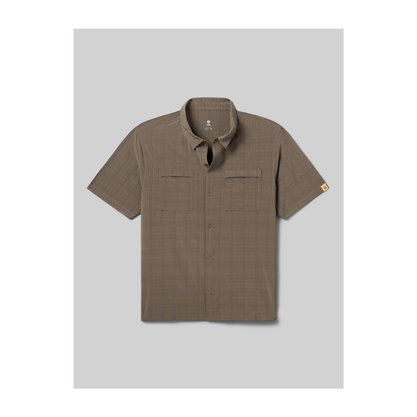 rabbit Men's High Country Relaxed SS Portabella Plaid