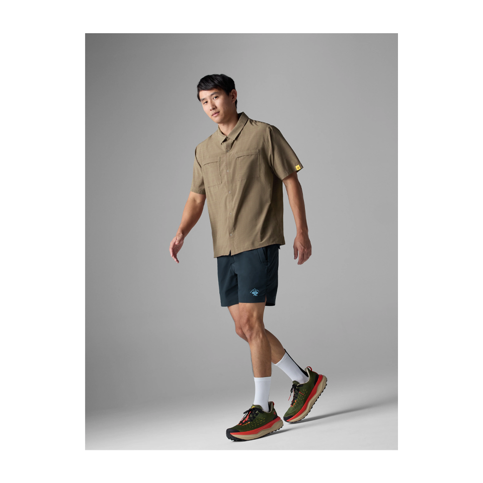 rabbit Men's High Country Relaxed SS Portabella Plaid