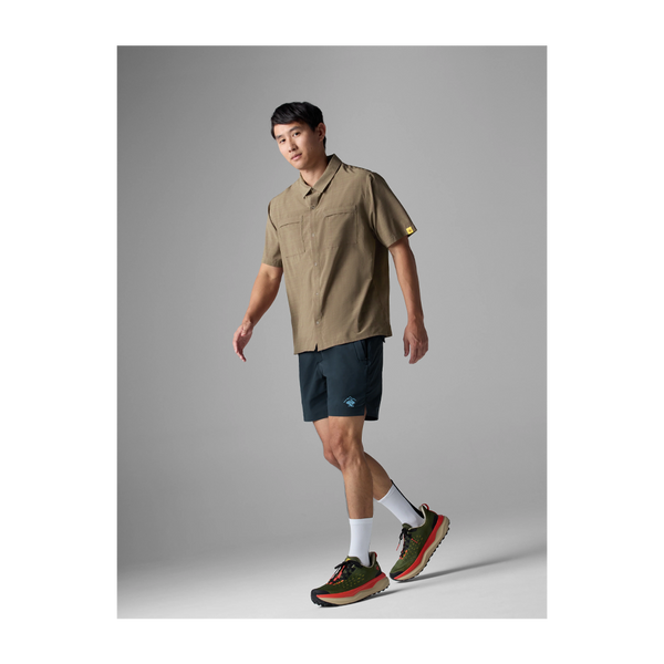 rabbit Men's High Country Relaxed SS Portabella Plaid