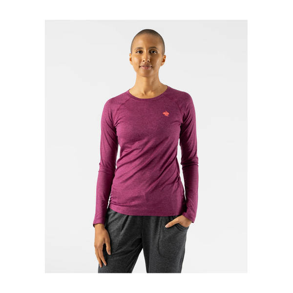 rabbit Women's EZ Tee LS Raspberry Grape