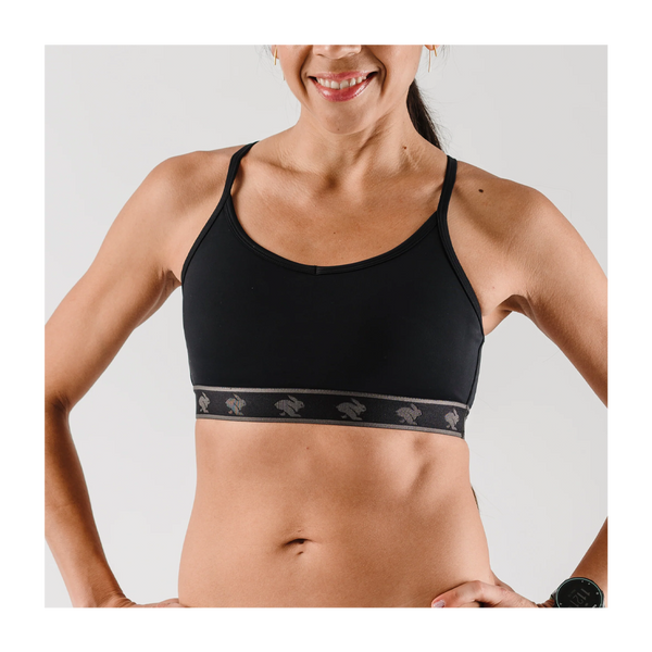 rabbit Women's Strappy Pocket Bra Black