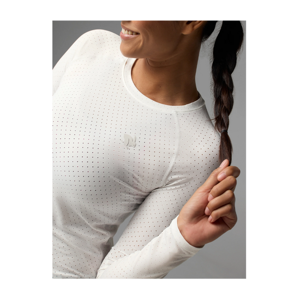 rabbit Women's Ice Perf Tee LS White