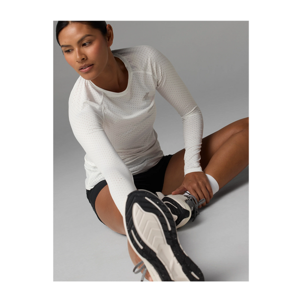 rabbit Women's Ice Perf Tee LS White