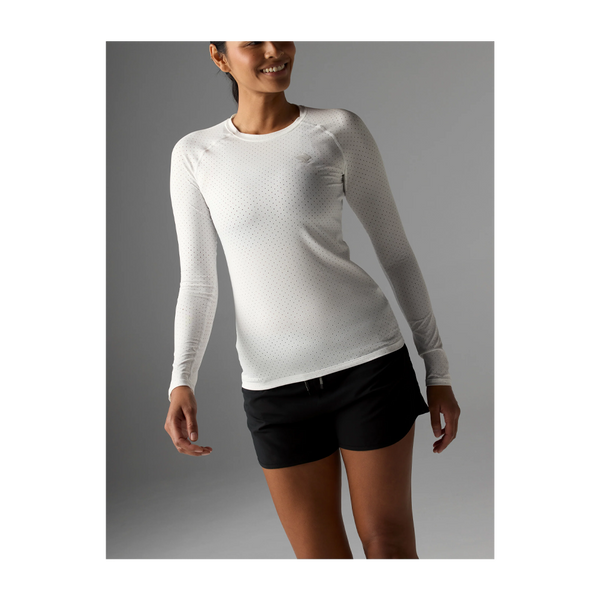 rabbit Women's Ice Perf Tee LS White
