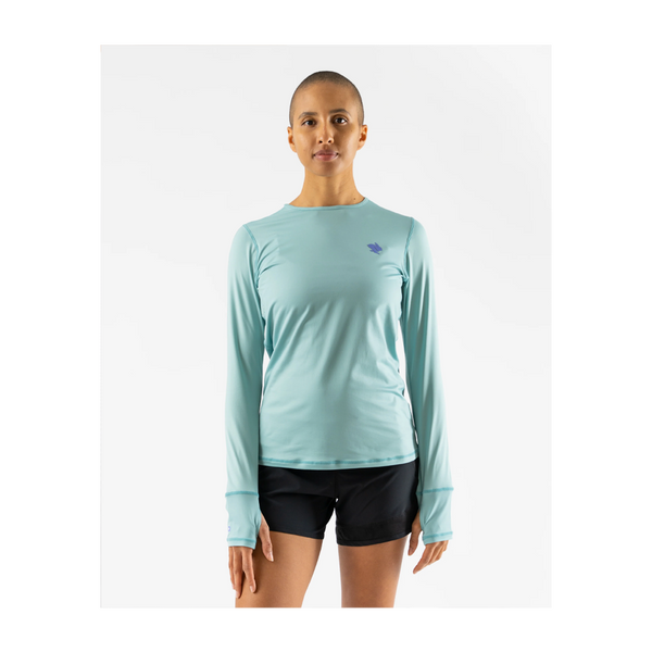 rabbit Women's UPF Tee Ice LS Nile Blue