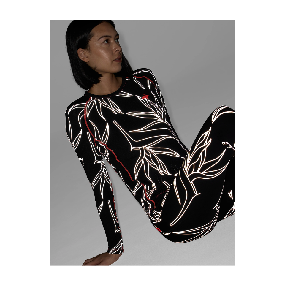 rabbit Women's Low Light Layer One Black Reflective