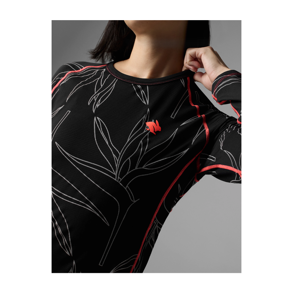 rabbit Women's Low Light Layer One Black Reflective