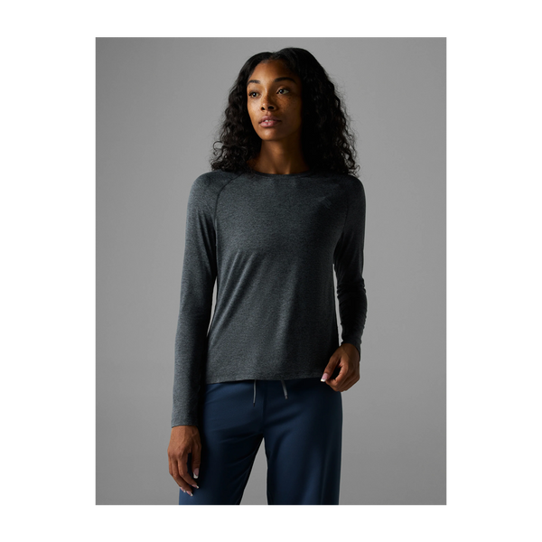rabbit Women's EZ Tee LS Black Charcoal
