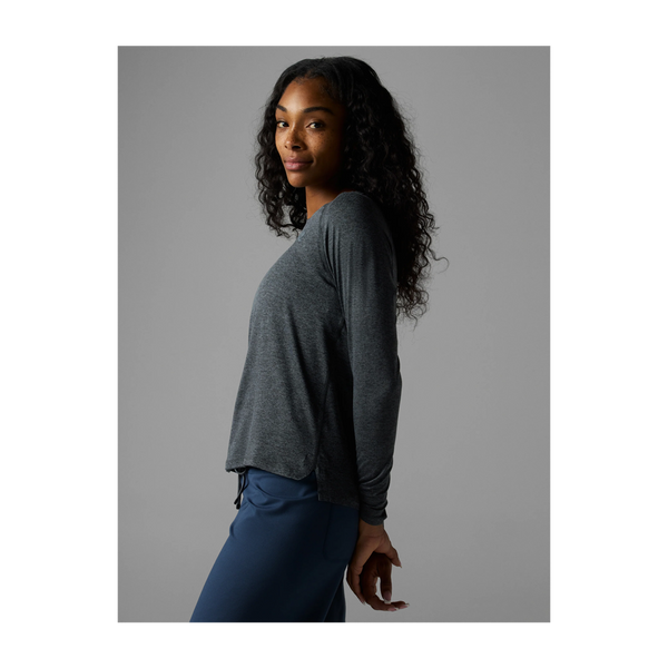 rabbit Women's EZ Tee LS Black Charcoal
