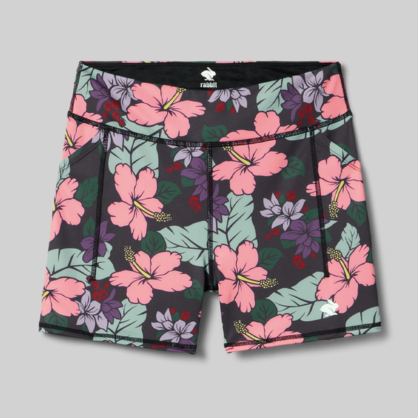 rabbit Women's Speed Leggy Short Hibiscus Floral