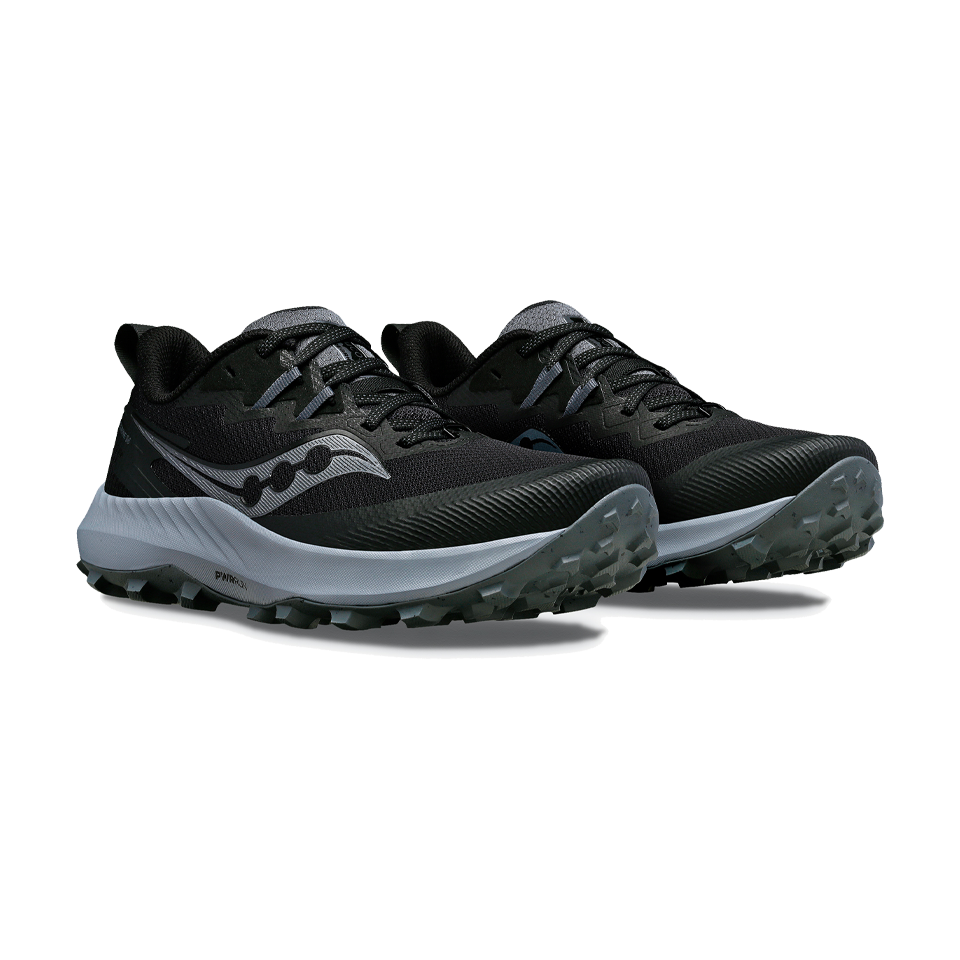 Women s Saucony Peregrine 14 7 Wide Black Carbon