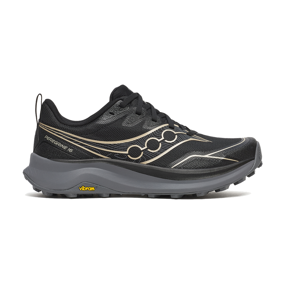 Saucony Women's Peregrine 16 Black/Carbon Main image