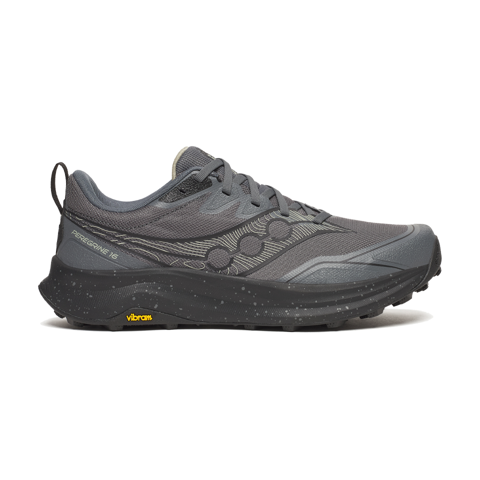 Saucony Men's Peregrine 16 Black/Carbon