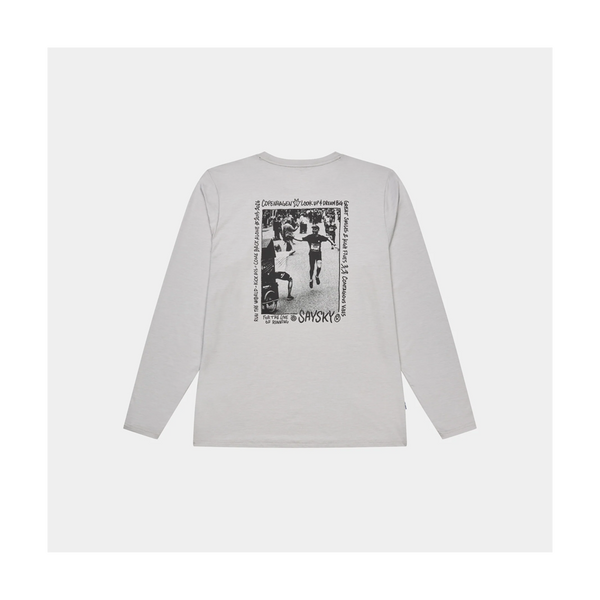 SAYSKY Men's Statement Pace Long Sleeve Grey