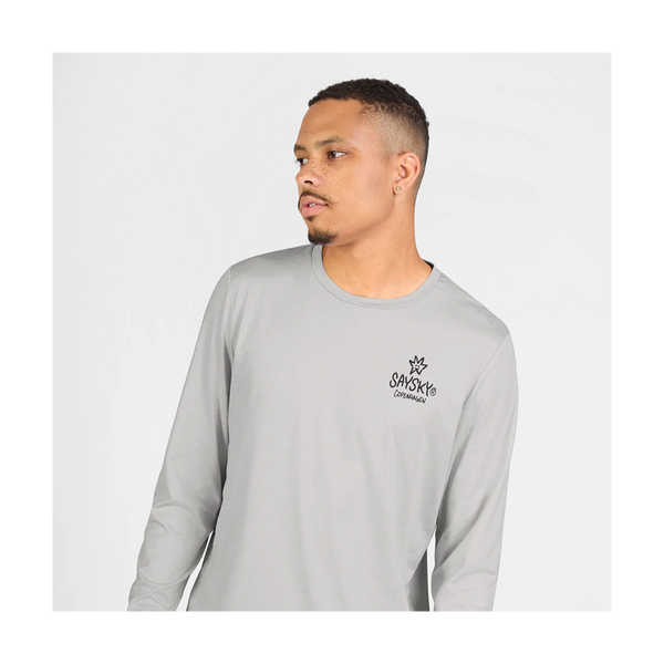 SAYSKY Men's Statement Pace Long Sleeve Grey