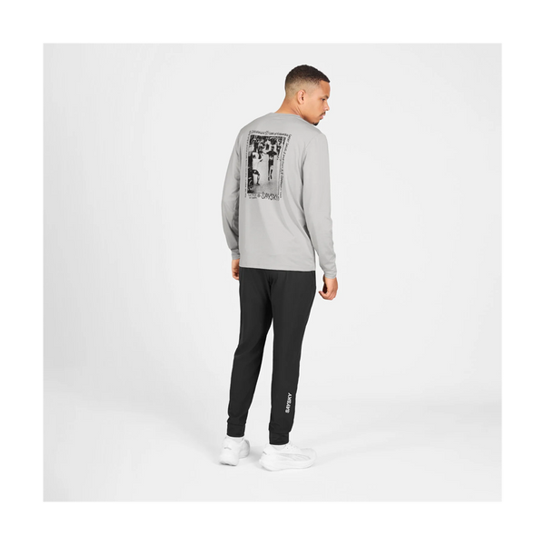 SAYSKY Men's Statement Pace Long Sleeve Grey