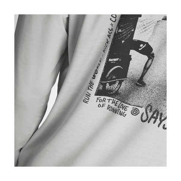 SAYSKY Men's Statement Pace Long Sleeve Grey