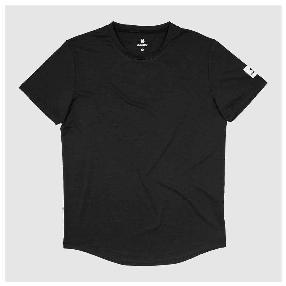 SAYSKY Men's Clean Pace T-Shirt Black