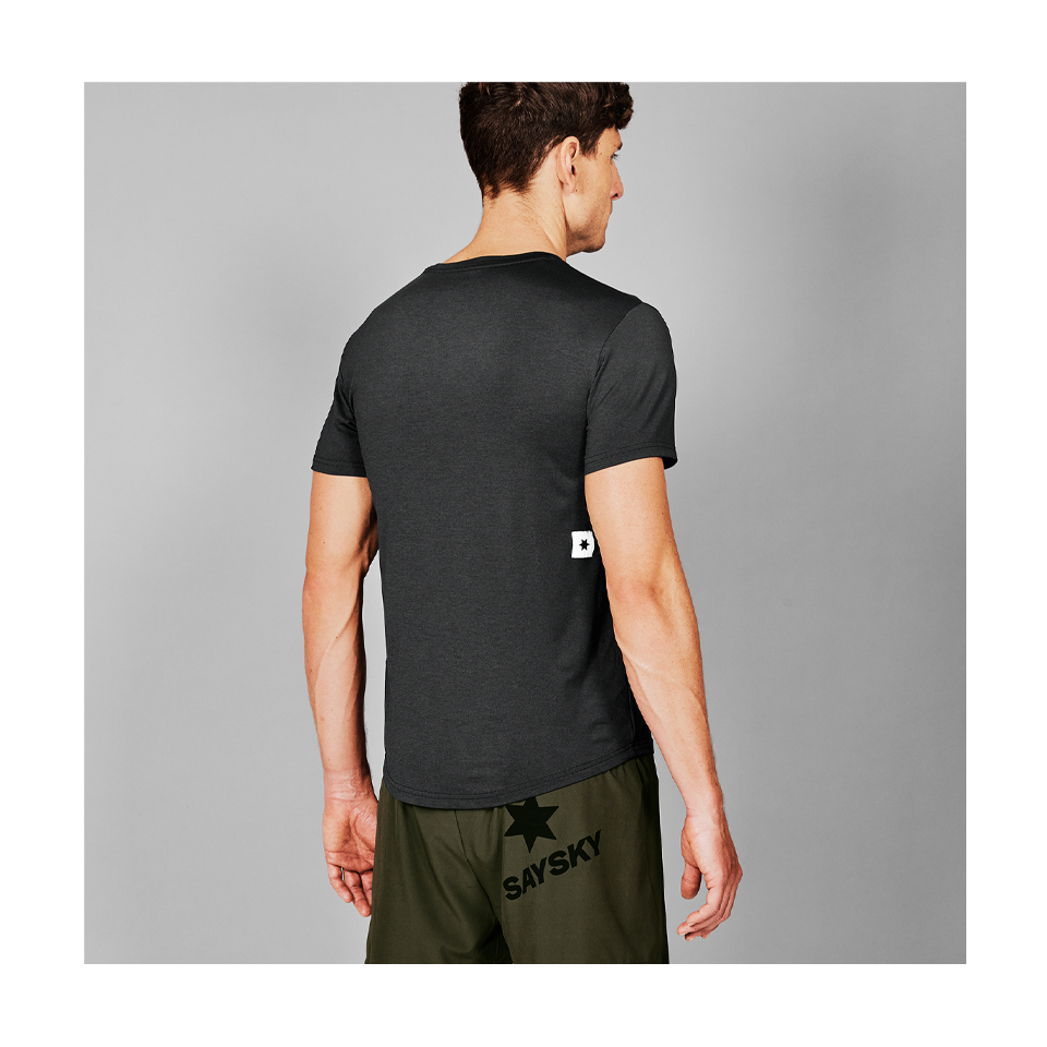 SAYSKY Men's Clean Pace T-Shirt Black Secondary image