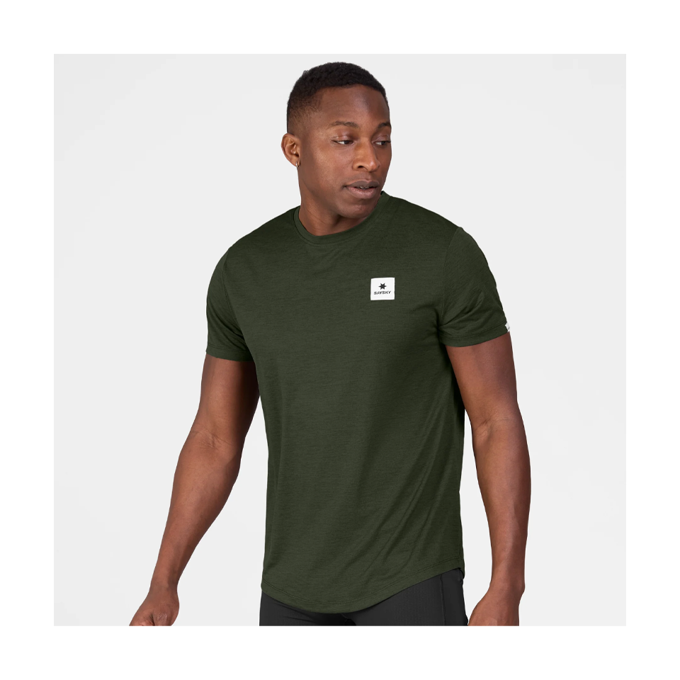 SAYSKY Men's Clean Combat Pro T-Shirt Green