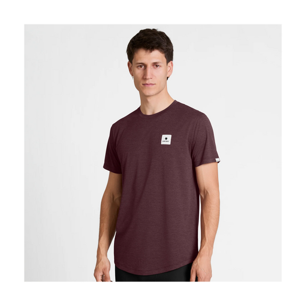 SAYSKY Men's Clean Combat Pro T-Shirt Burgundy
