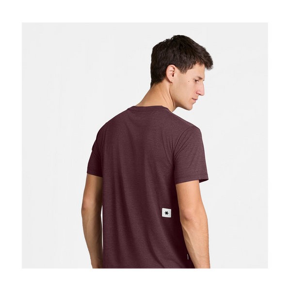 SAYSKY Men's Clean Combat Pro T-Shirt Burgundy