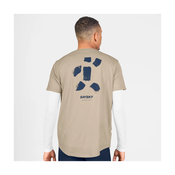 SAYSKY Men's Statement Combat Pro T-Shirt Sand