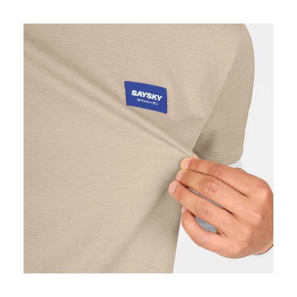 SAYSKY Men's Statement Combat Pro T-Shirt Sand