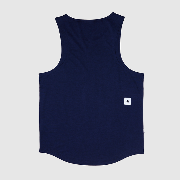SAYSKY Men's Clean Combat Pro Singlet Navy Blue