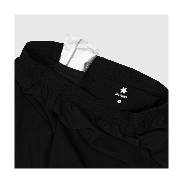 SAYSKY Men's 2 in 1 Pace Shorts 5'' Black
